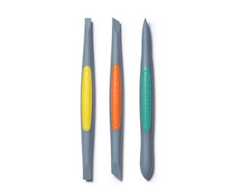 Xiem Clay Finishing Tool - Strong-Firm Silicone Set - Medium - 3pcs (CFSM3)